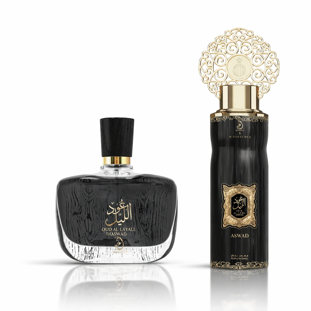 Arabiyat Oud Al Layl Aswad Eau De Parfum 100ml + Deodorant Gift Pack