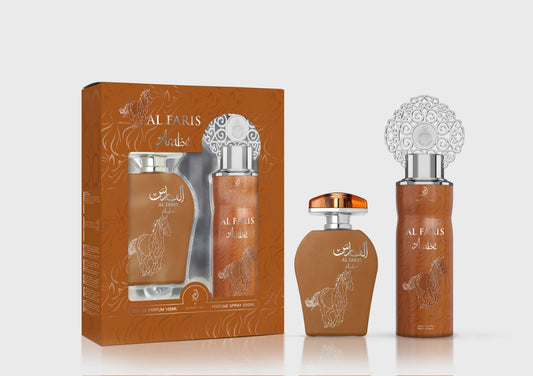 Arabiyat Al Faris Arabe Eau De Parfum 100ml + Deodorant Gift Pack