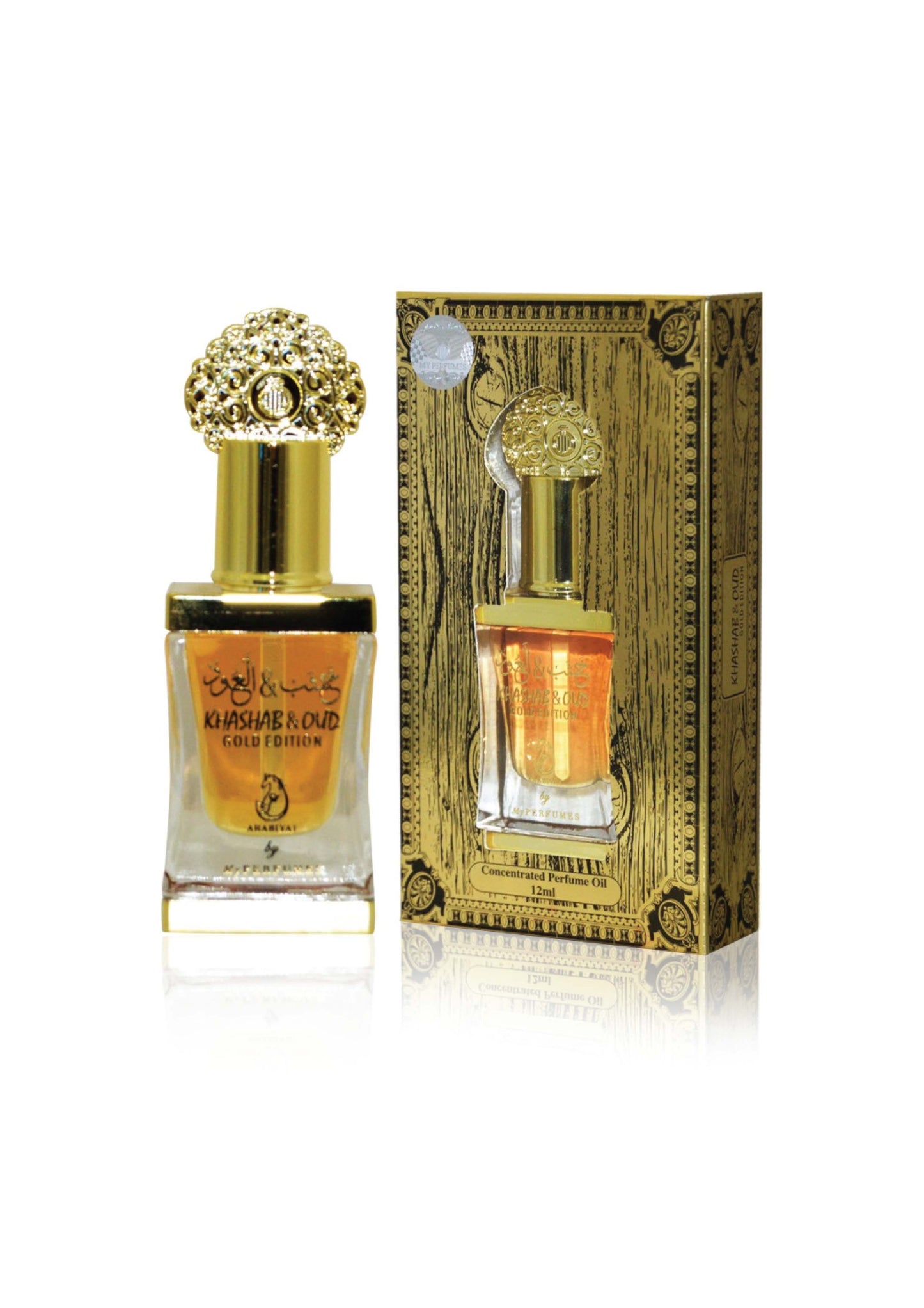 ARABIYAT KHASHAB & OUD GOLD CONCENTRATED PERFUME OIL 12 ML