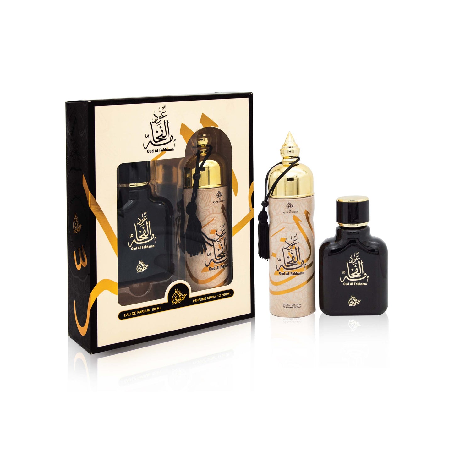 OUD AL FAKHAMA EDP 100 ML + DEODORANT 200 ML